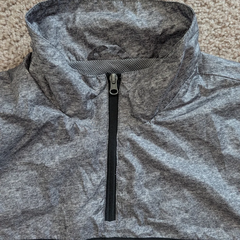 NFL Jacksonville Jaguars Gray Blue 1/4 Zip Pullover Windbreaker Jacket Medium - Picture 5 of 9